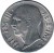 obverse of 20 Centesimi - Vittorio Emanuele III - Magnetic; Plain edge (1939 - 1942) coin with KM# 75a from Italy. Inscription: VITT EM III RE E IMP