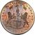 obverse of 20 Cash (1803 - 1808) coin with KM# 321 from India. Inscription: EAST INDIA COMPANY AUSPICIO REGIS & SENATUS ANGLIA 1808