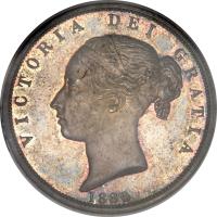 obverse of 1/2 Crown - Victoria - 1'st Portrait (1874 - 1887) coin with KM# 756 from United Kingdom. Inscription: VICTORIA DEI GRATIA 1880