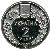 obverse of 2 Hryvni - Sandy Mole Rat (2005) coin with KM# 357 from Ukraine. Inscription: УКРАЇНА 2 2005