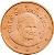 obverse of 1 Euro Cent - Benedict XVI (2006 - 2013) coin with KM# 375 from Vatican City. Inscription: CITTA' DEL VATICANO · 2013 R D. L. LDS INC.