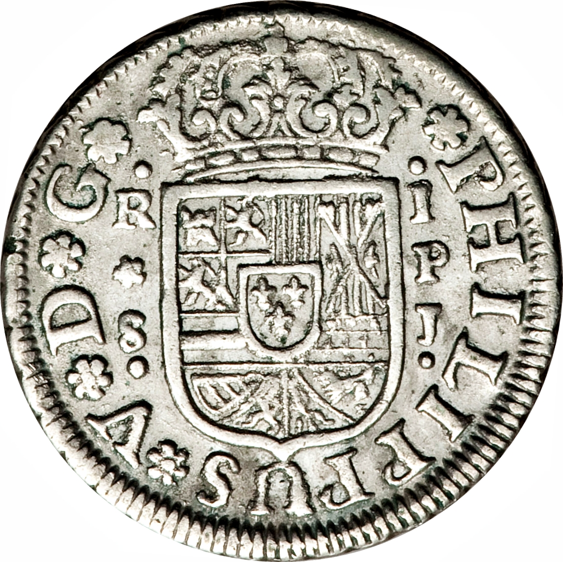 Монетный двор испании. Hispaniarum Rex монета. 1731 Испания 8 reales. Монета 1618 Phillipus 3 Rex Hispaniarum.